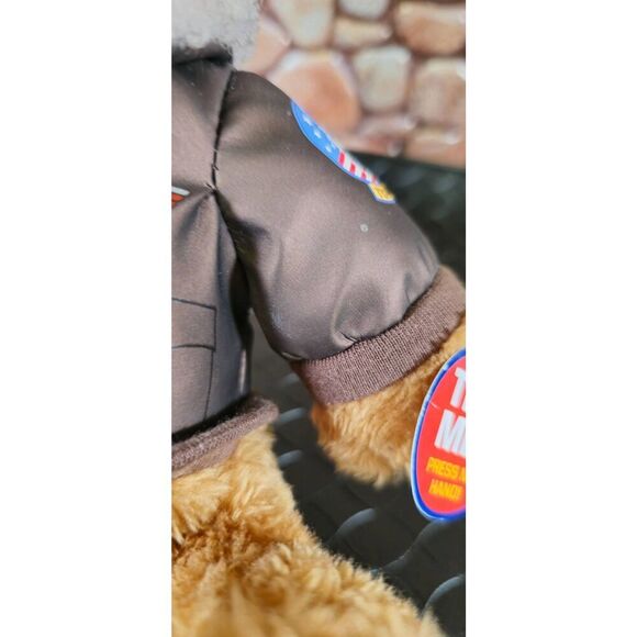 Top Gun Musical Teddy Bear, 10-inch plush #B14 - Picture 6 of 8